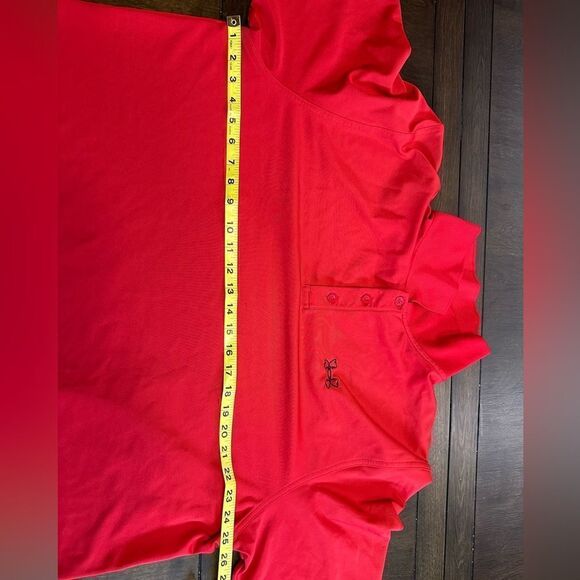 Under Armour HeatGear Mens XXL Solid Red Short Sleeve Polo - Picture 7 of 7